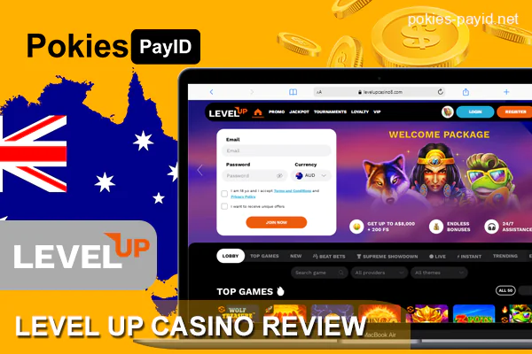 Level Up Real Money Casino review for Australian players