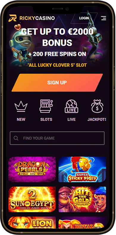 Familiarization information about Ricky Casino