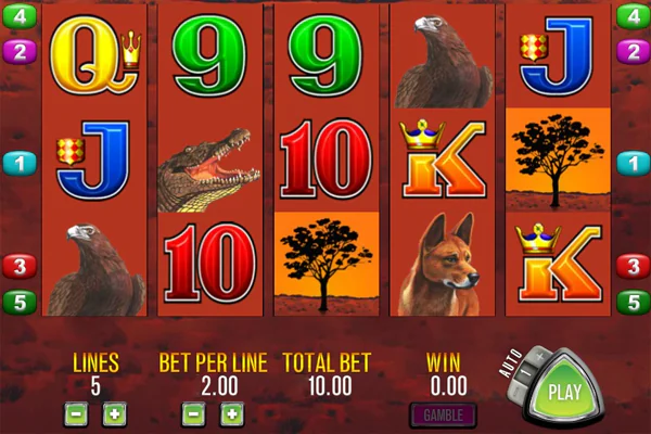 Screenshot of Big Red online slot by Aristocrat