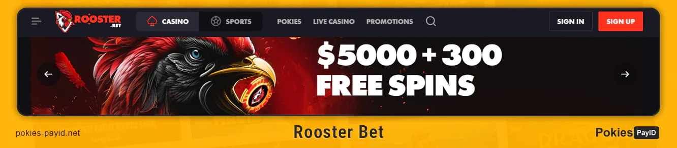 Rooster Bet fast withdrawal casino in Australia